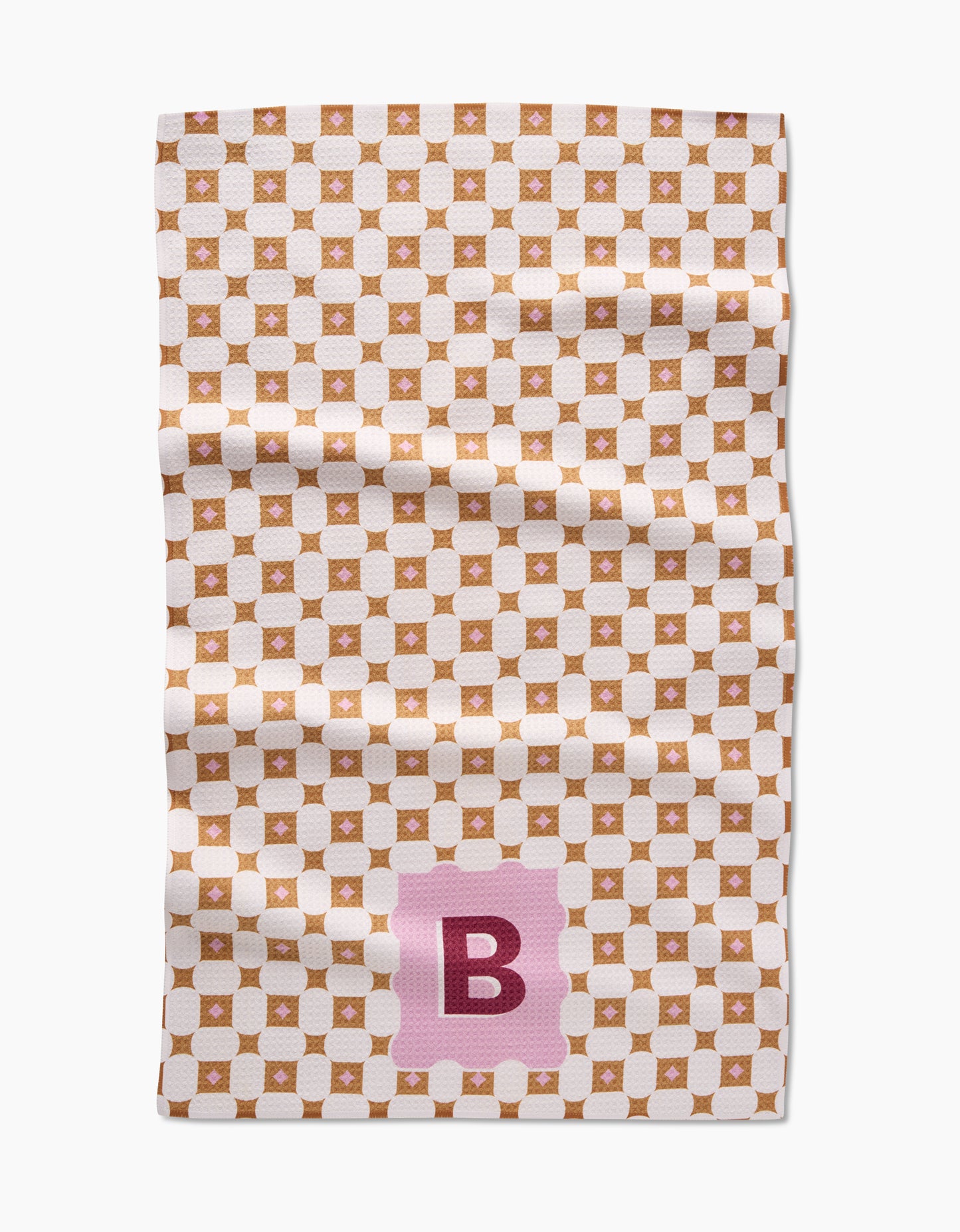 Geometry Monogram Tile Tea Towel