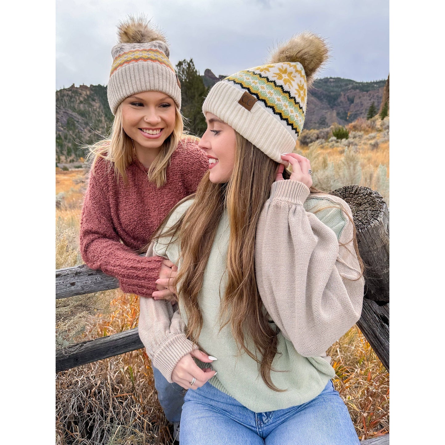 CC Beanie Fair Isle Print