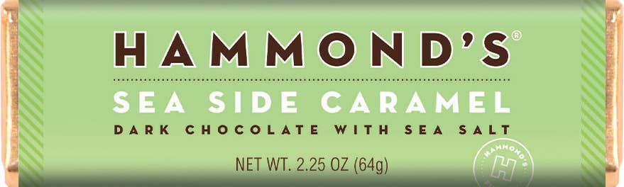 Hammond’s Natural Sea Side Caramel Dark Chocolate Candy Bar
