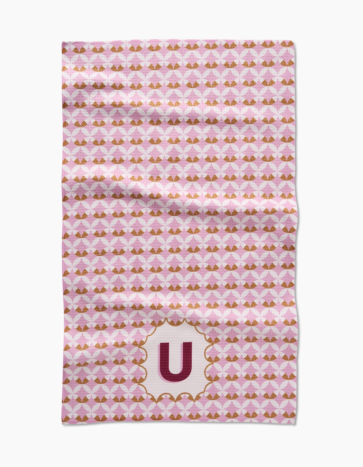 Geometry Monogram Tile Tea Towel