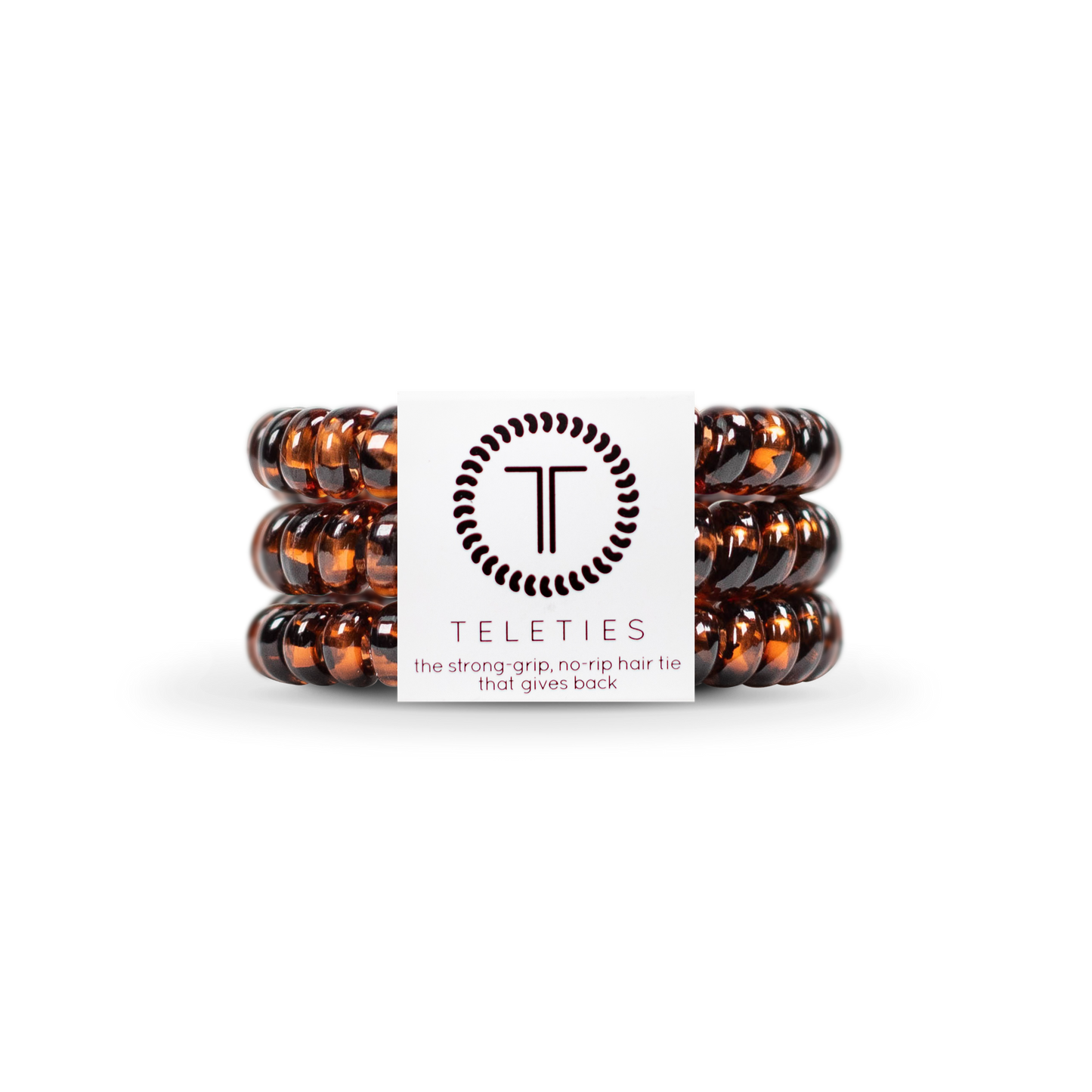 Teleties Spiral Hair Coils | Small | Tortoise Hair Ties