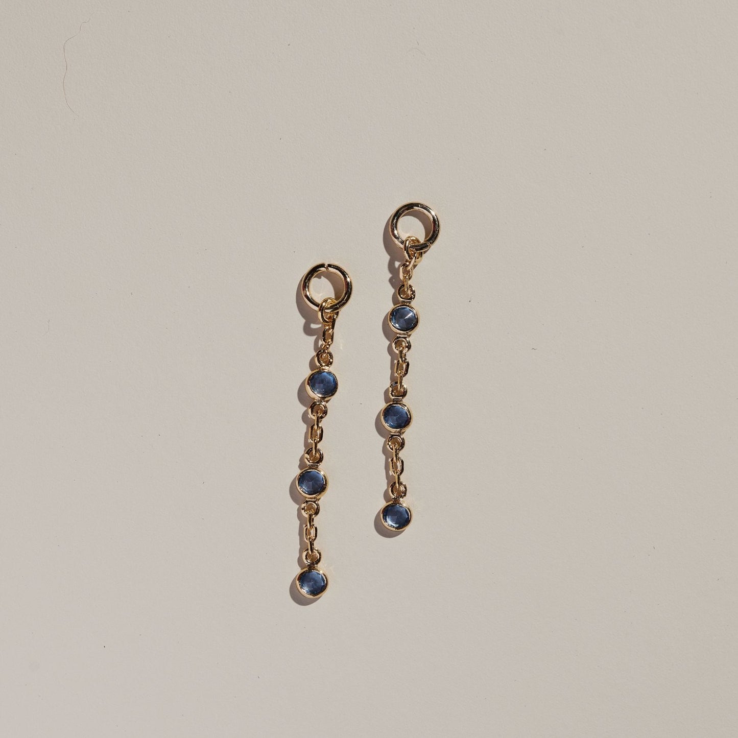 Blue Crystal Chain Charms