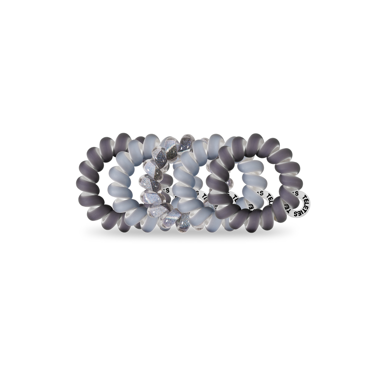 Teleties Spiral Hair Coils | Tiny | Midnight Rain Magic Hair Ties