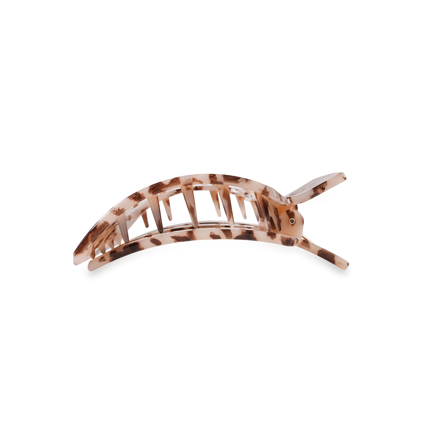 Teleties Square Flat Hair Clip | Med. | Blonde Tortoise