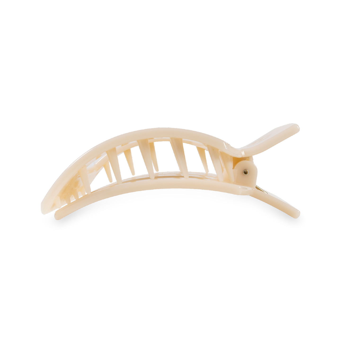 Teleties Square Flat Hair Clip | Medium | Almond Beige