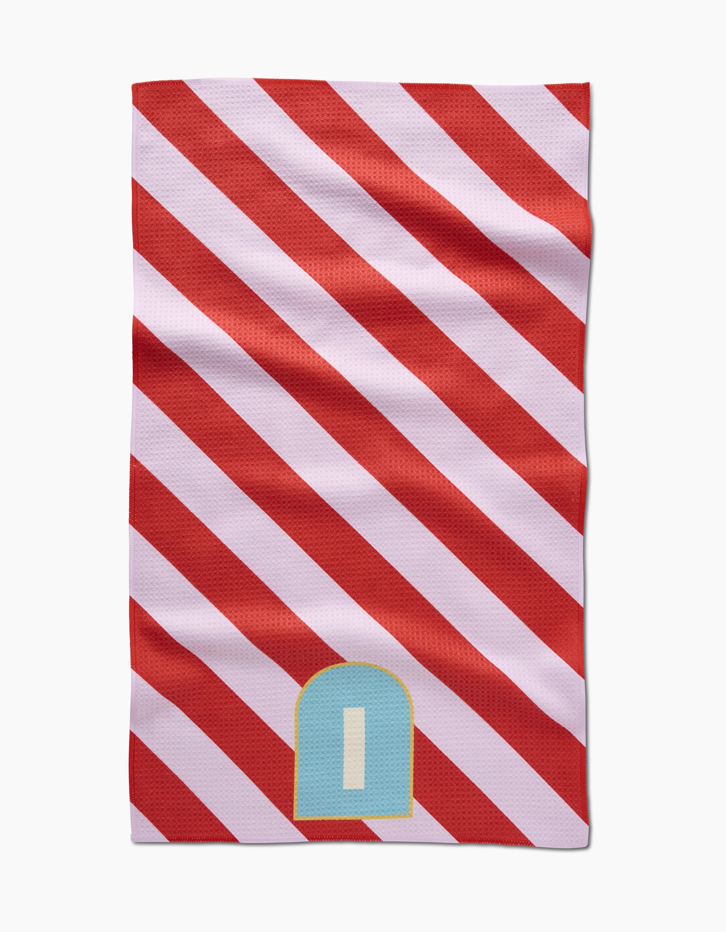 Geometry Monogram Stripe Tea Towel