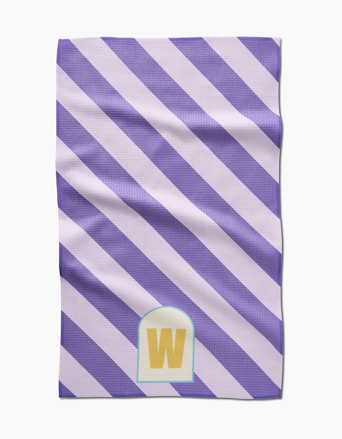 Geometry Monogram Stripe Tea Towel