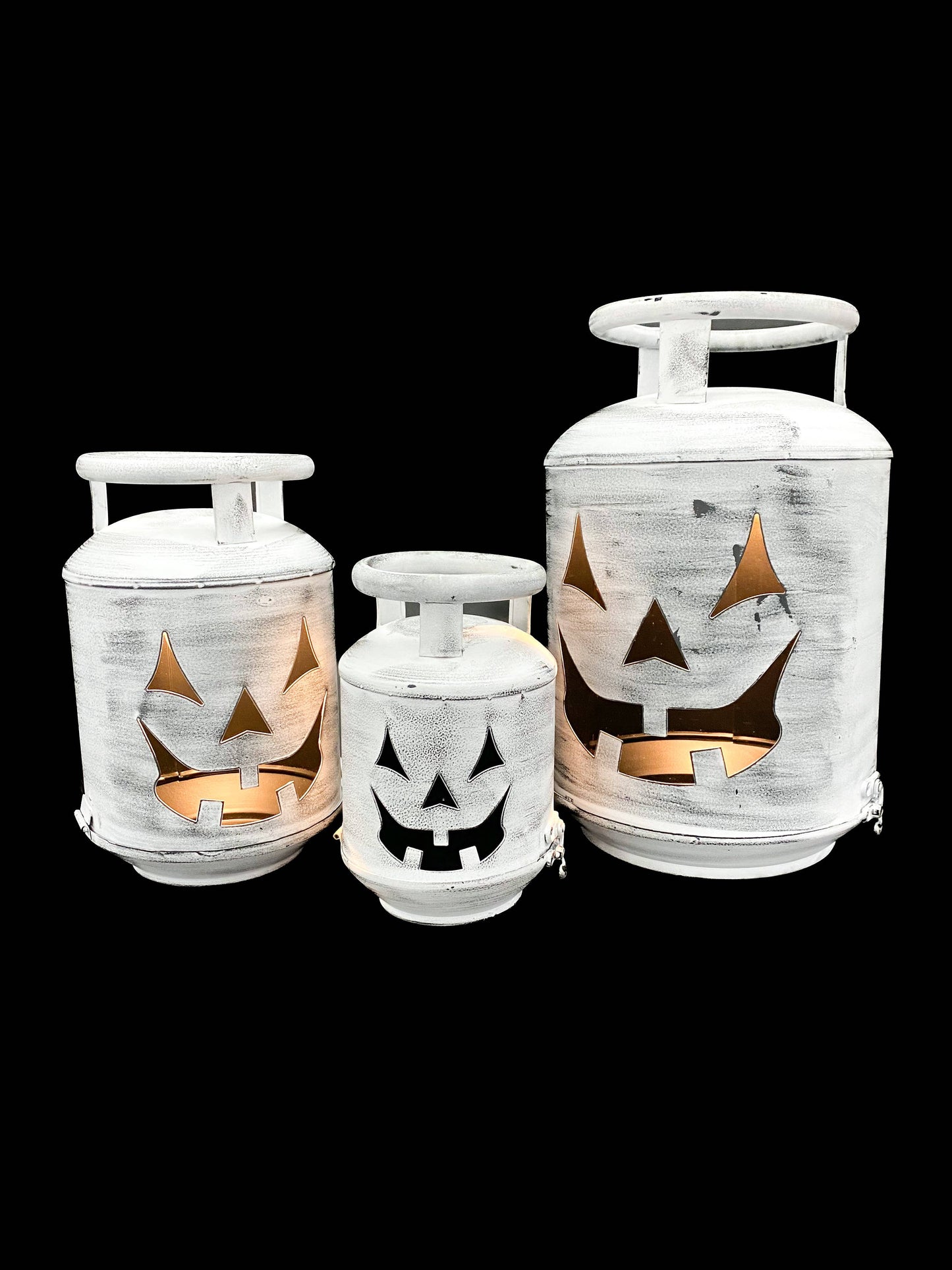 White Wash Pumpkin Cylinder (small)