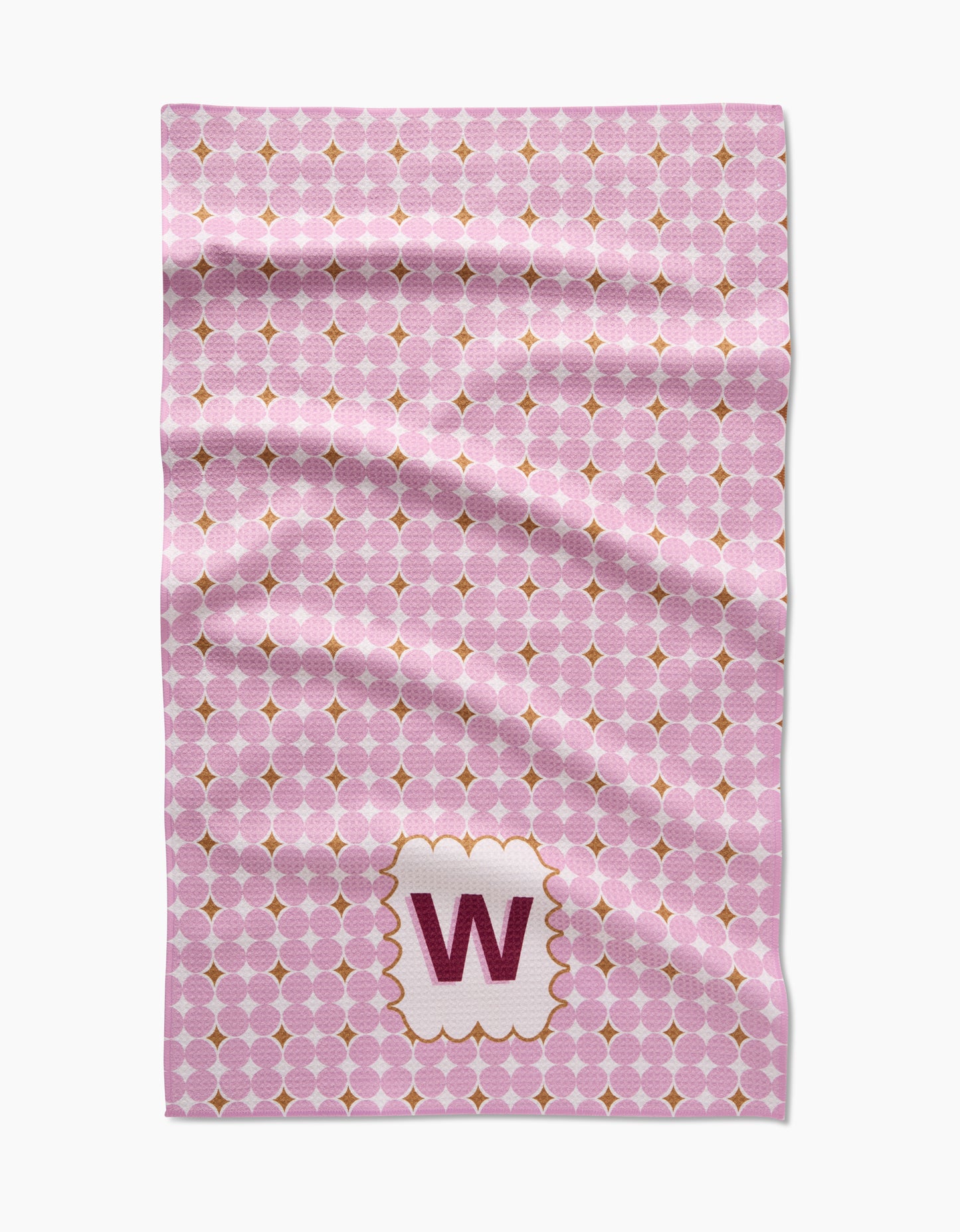 Geometry Monogram Tile Tea Towel