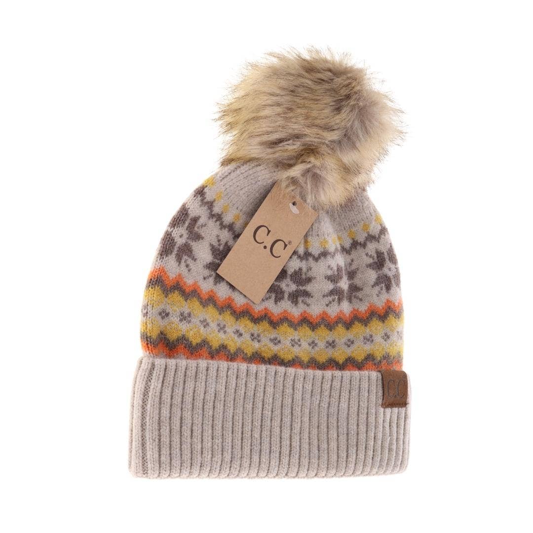CC Beanie Fair Isle Print