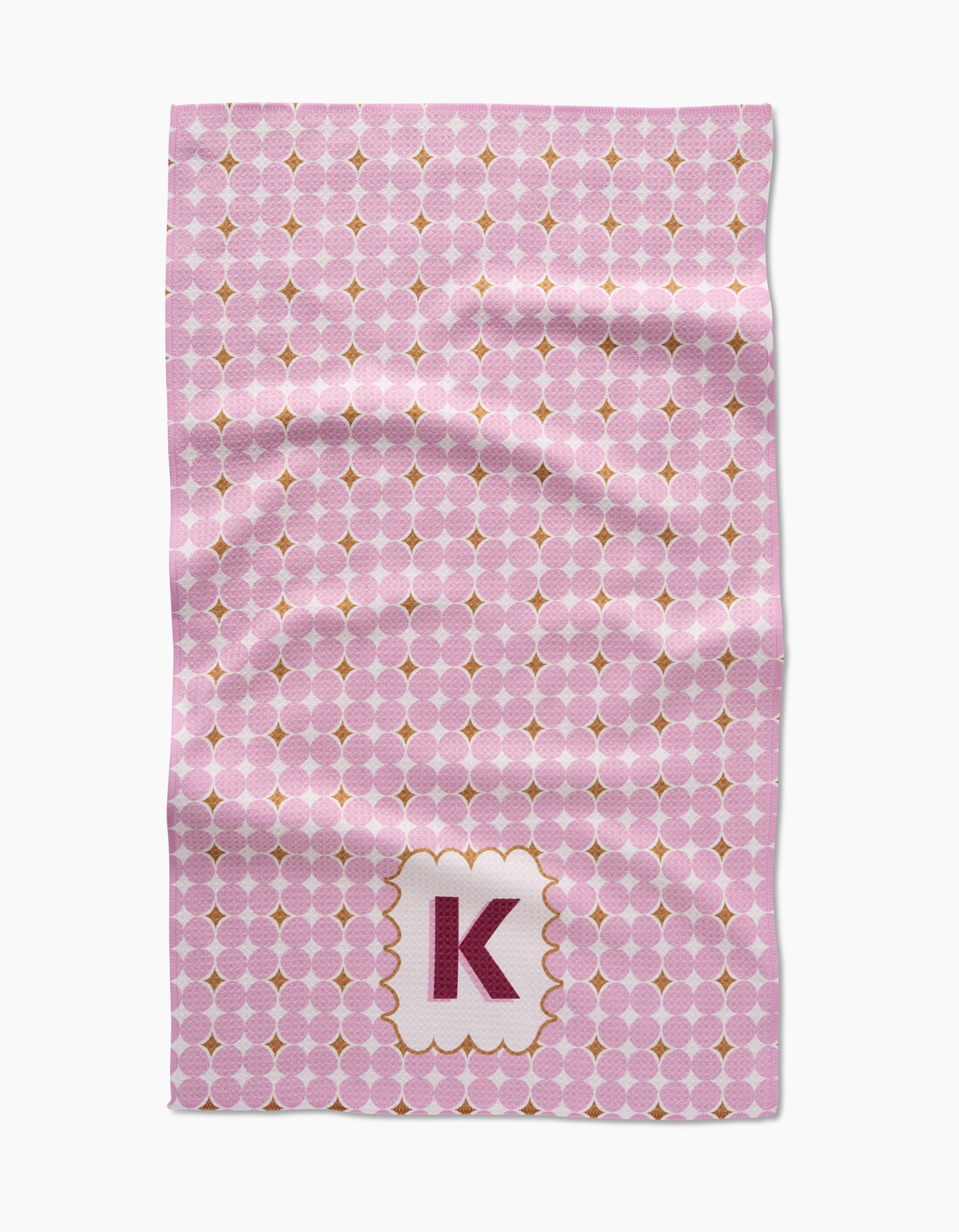 Geometry Monogram Tile Tea Towel