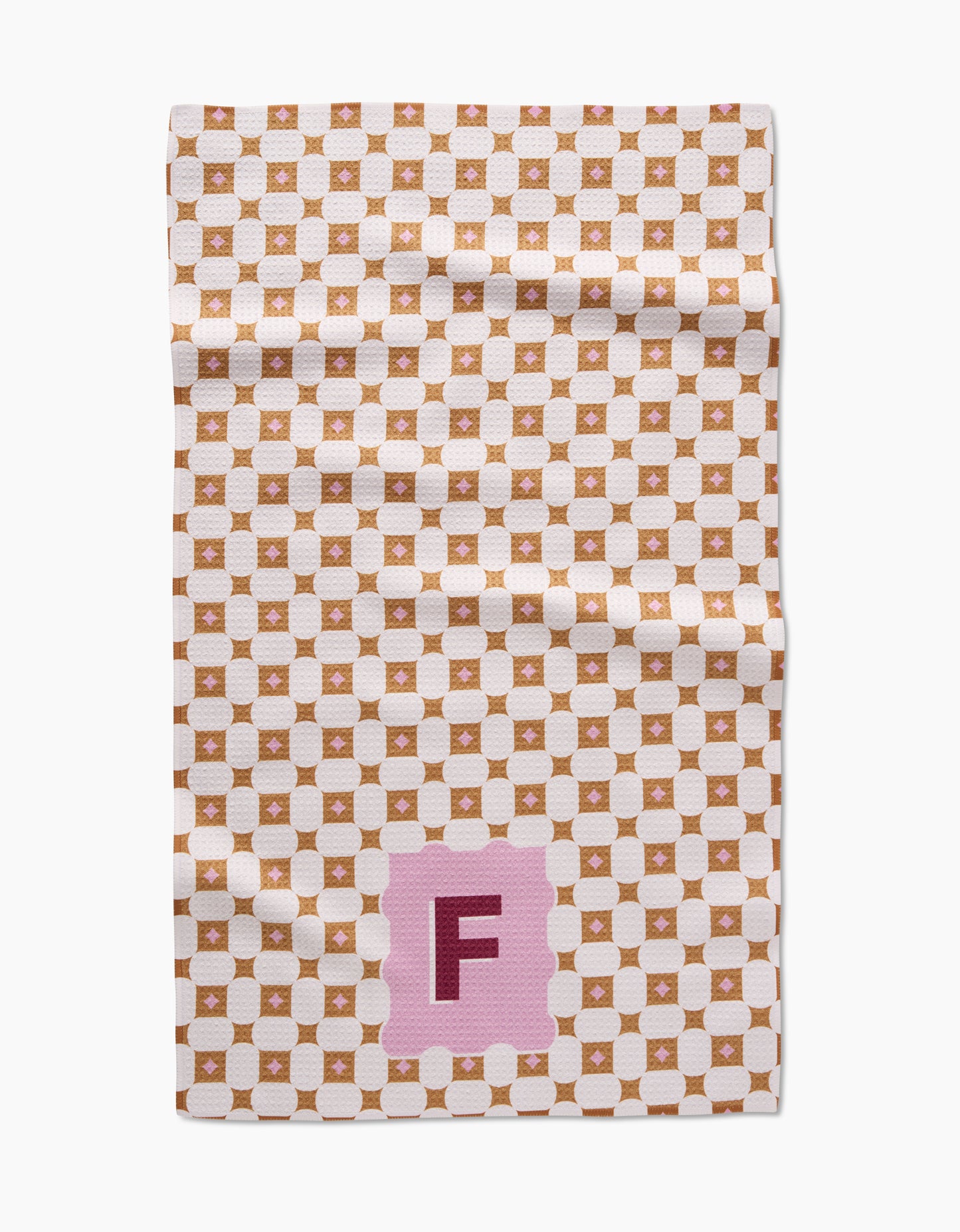 Geometry Monogram Tile Tea Towel