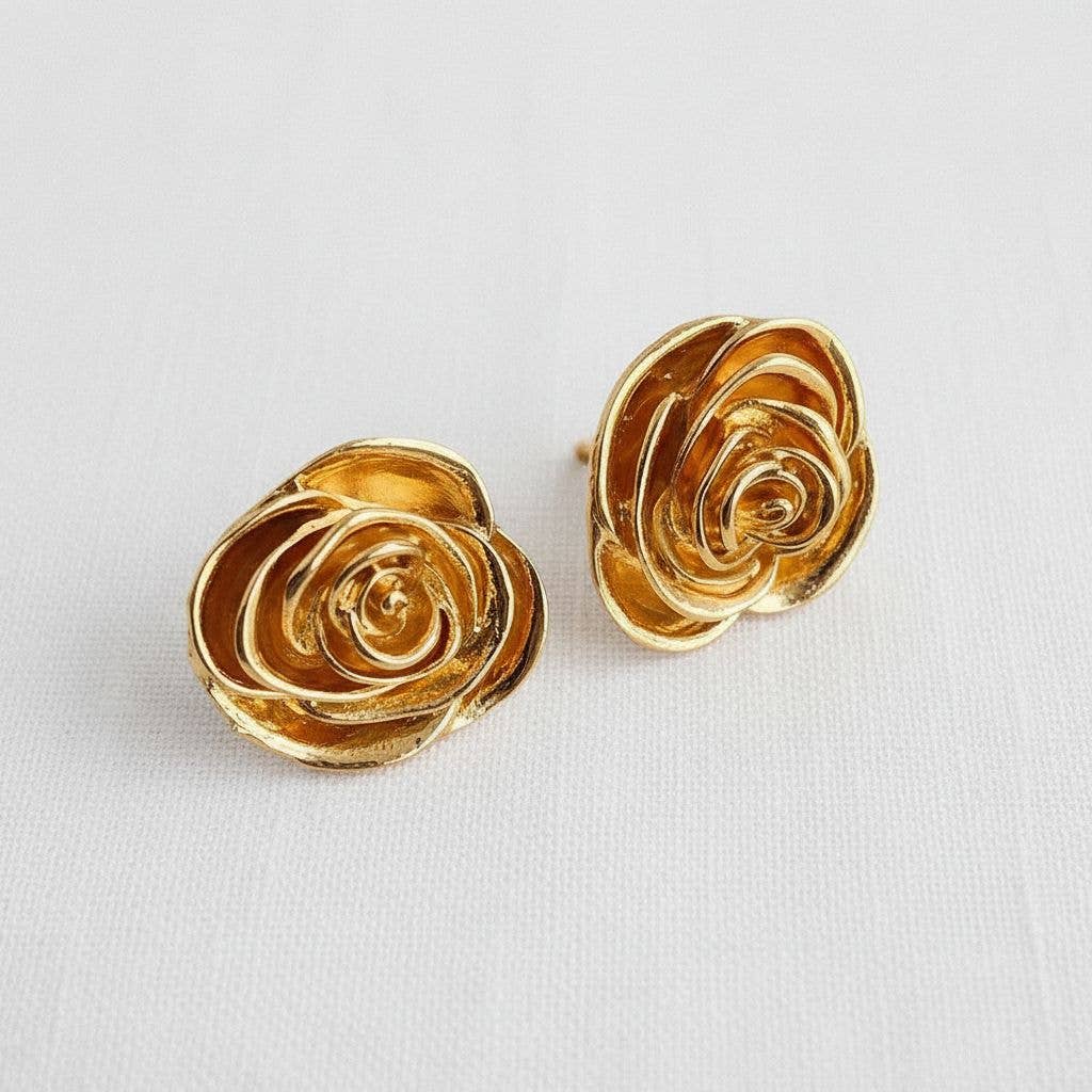Floral Design Drop Earrings