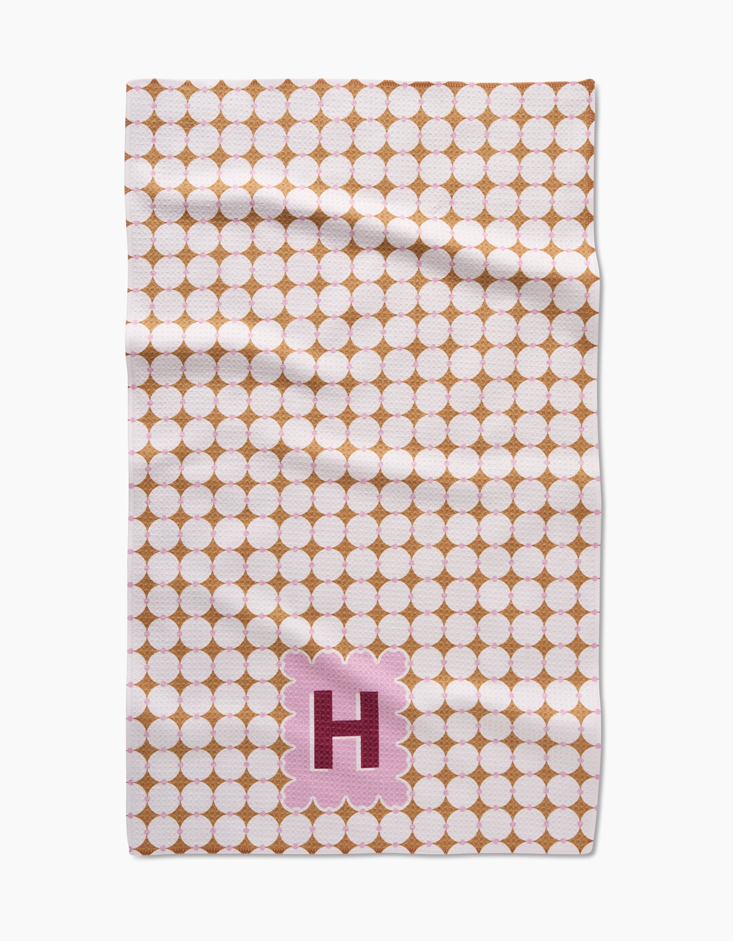 Geometry Monogram Tile Tea Towel