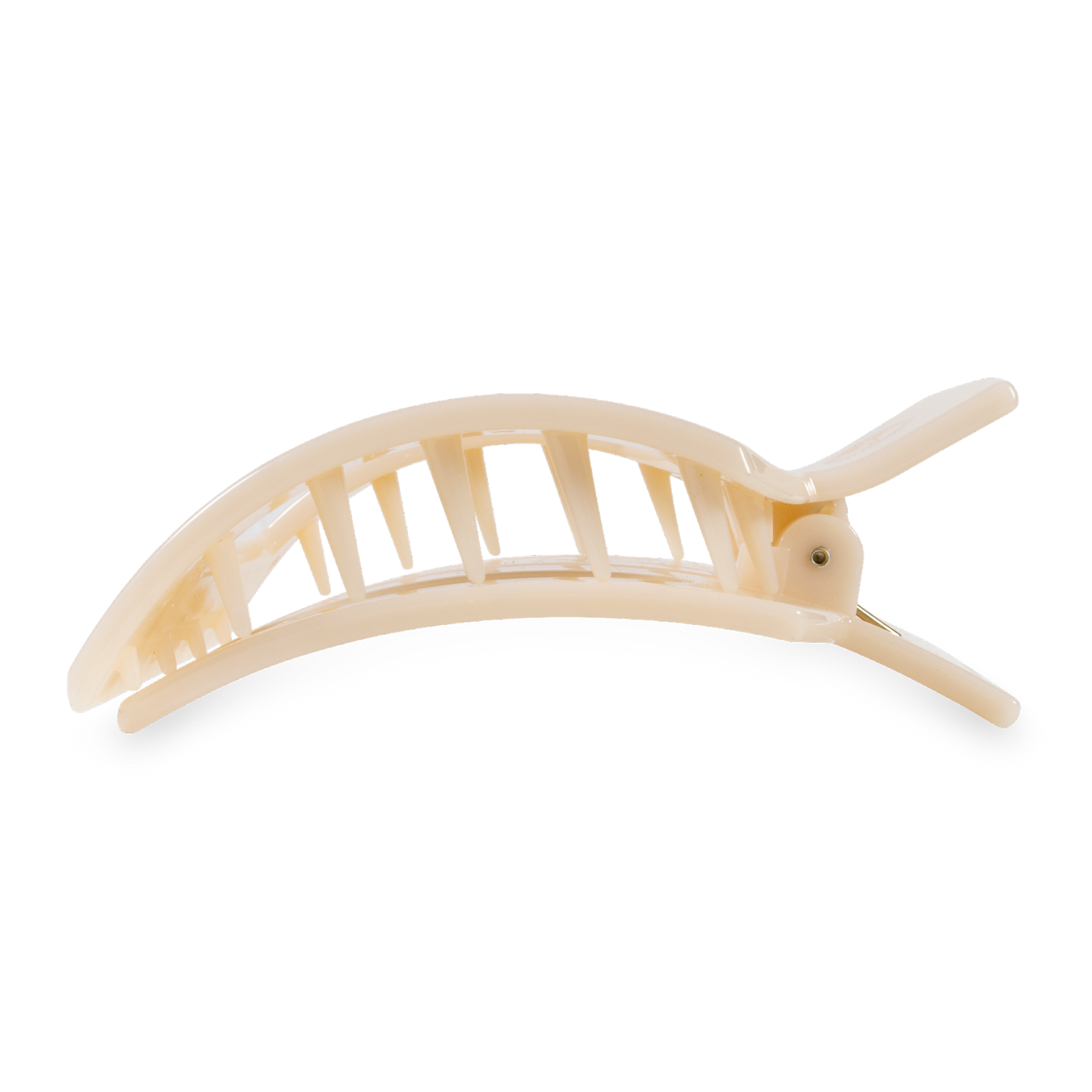 Teleties Square Flat Hair Clip | Large | Almond Beige