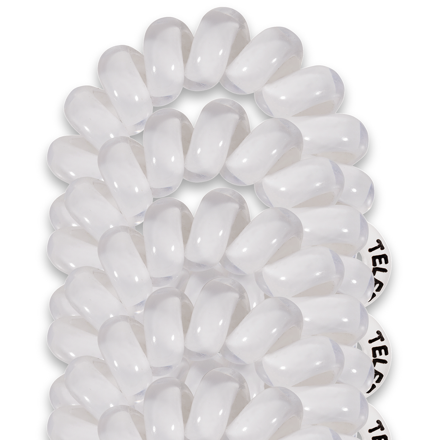 Teleties Spiral Hair Coils | Tiny | Coconut White Hair Ties