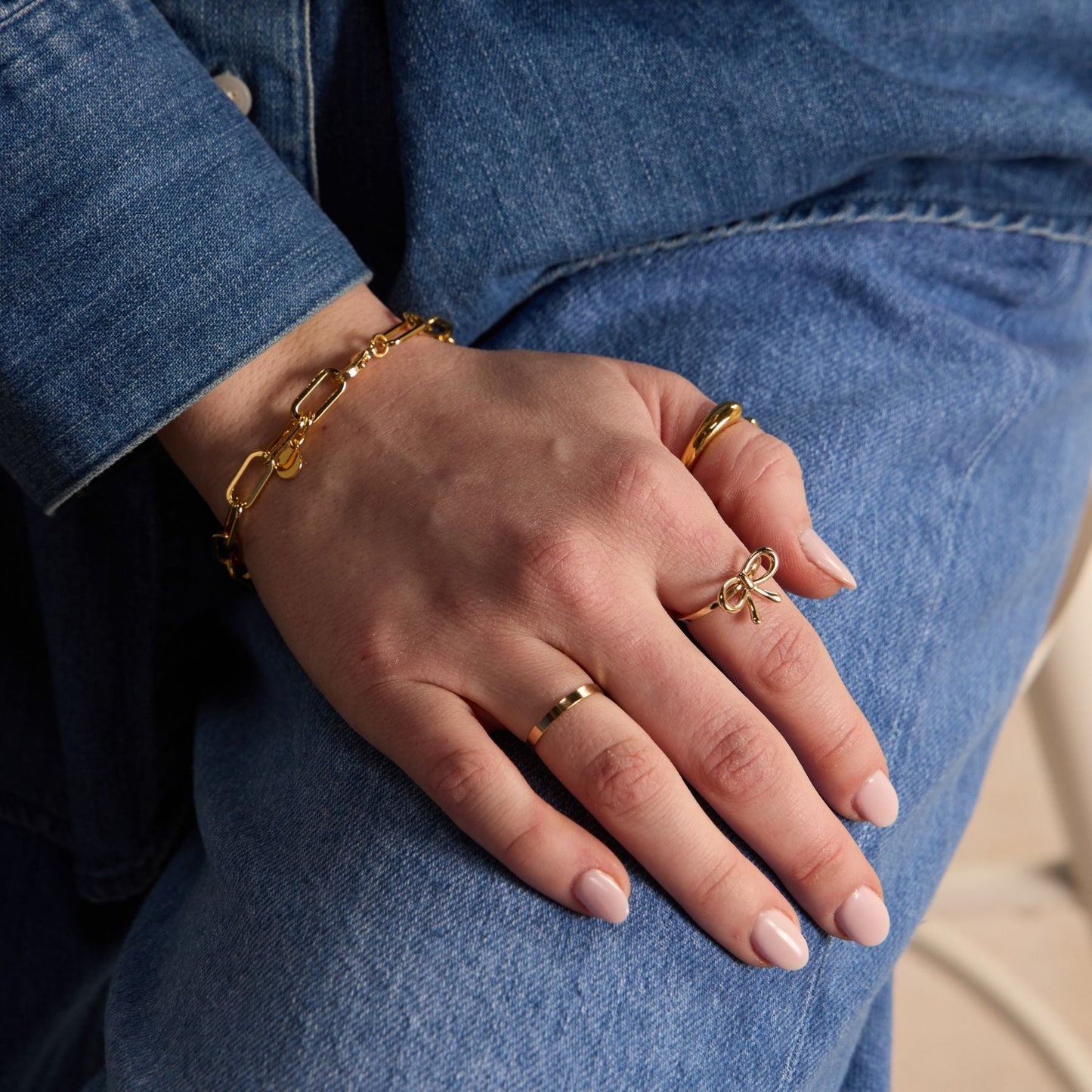 Gold Bow Ring