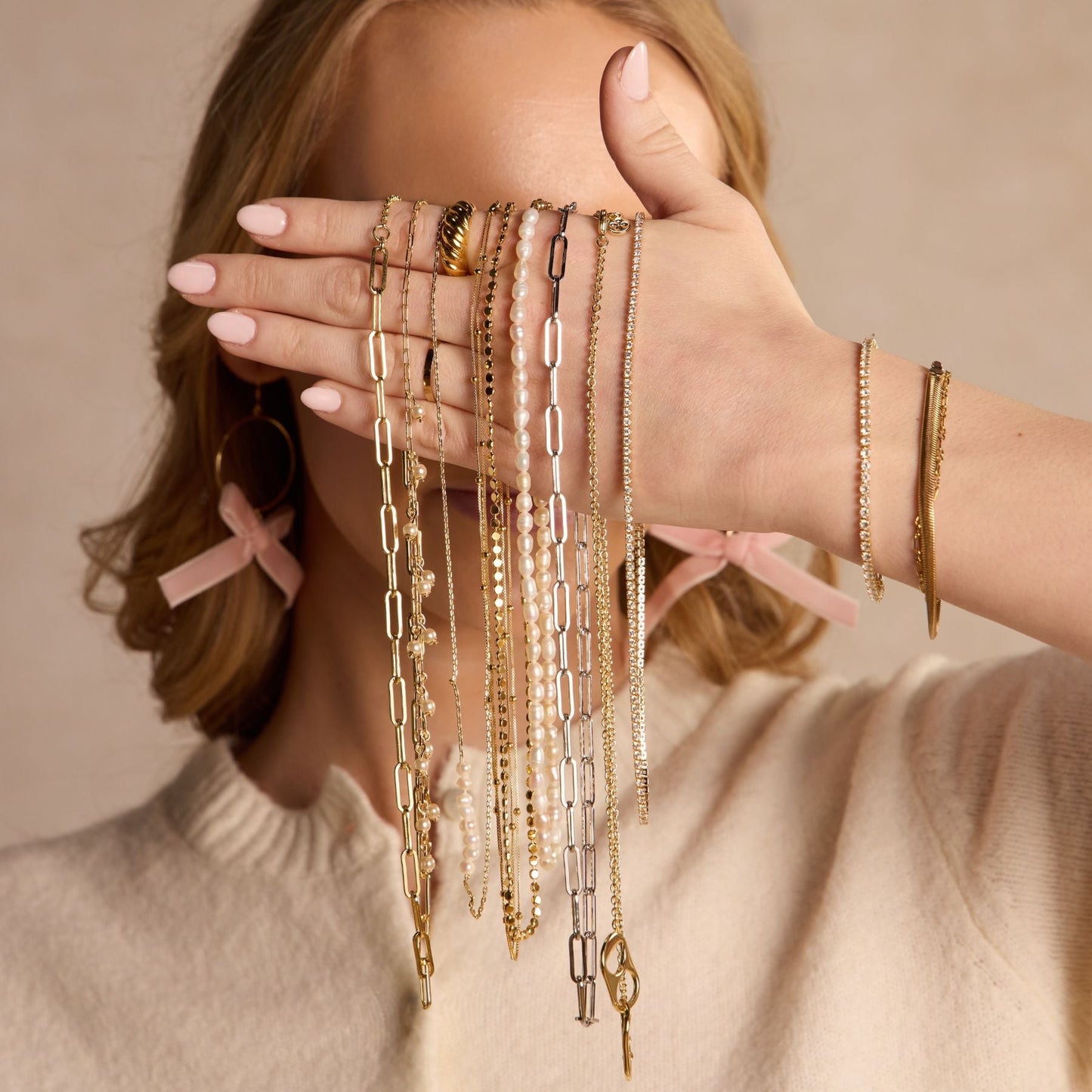 Gold DNA Twist Ring