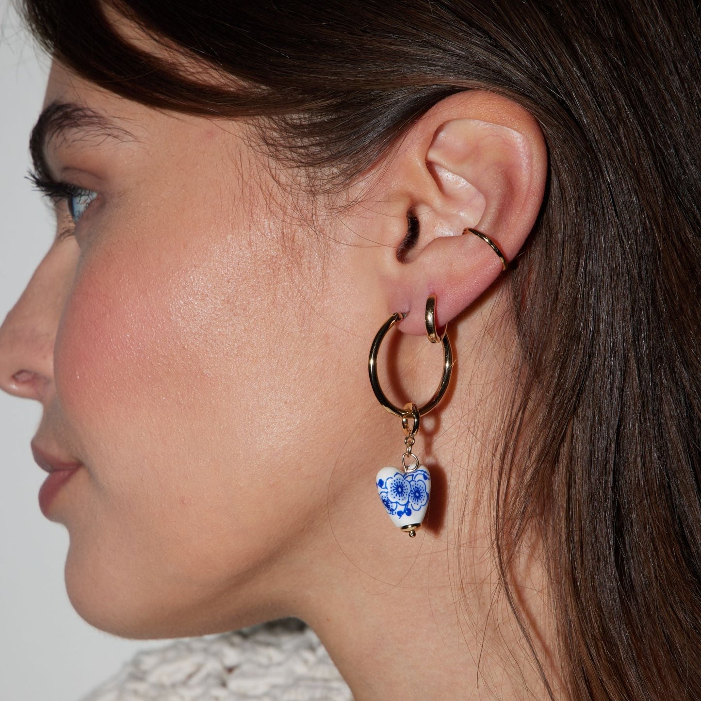 Gold Halo Hoops