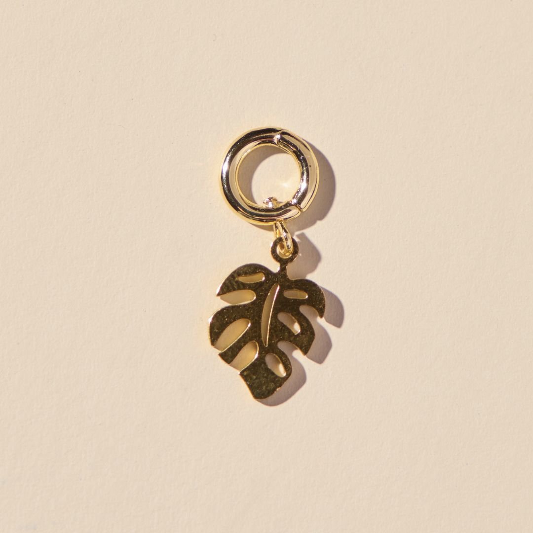 Monstera Leaf Charm