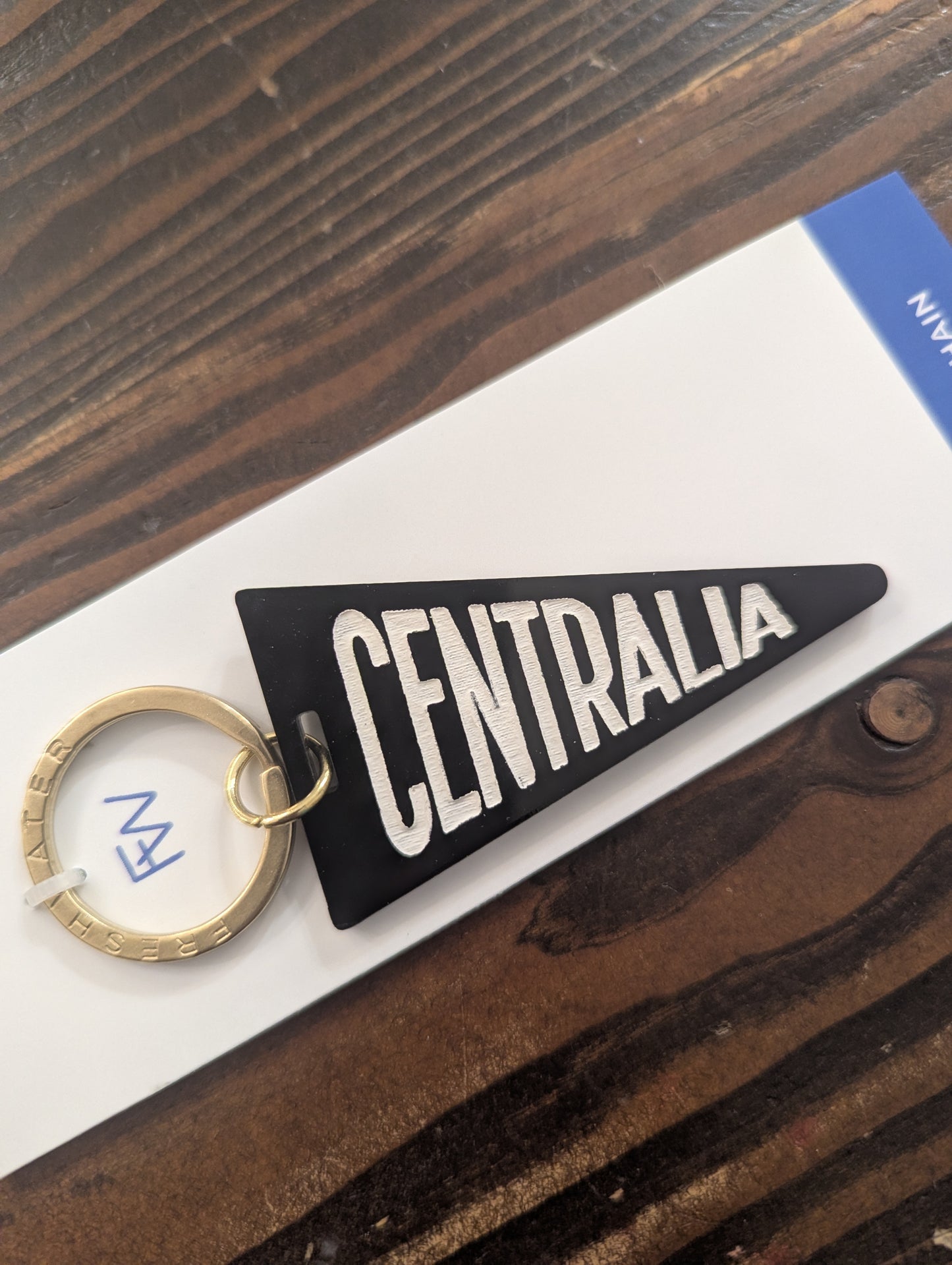 Centralia Pennant Flag Acrylic Keychain