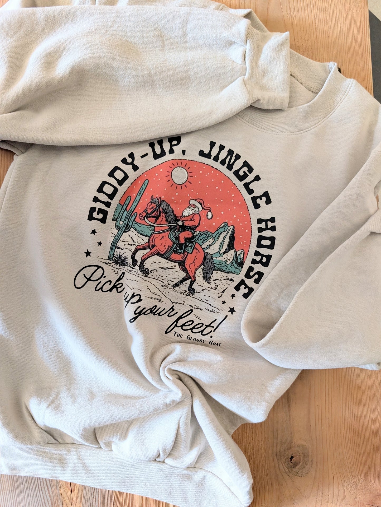 Giddy Up Jingle Horse Crewneck
