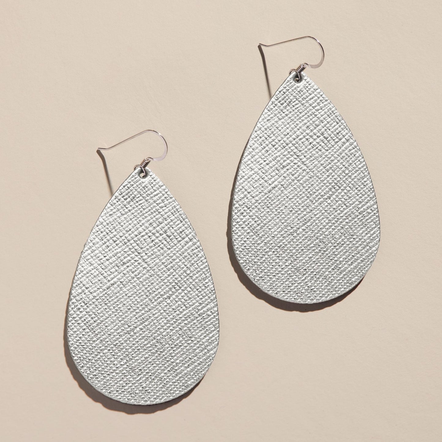 Silver Leaf Teardrops