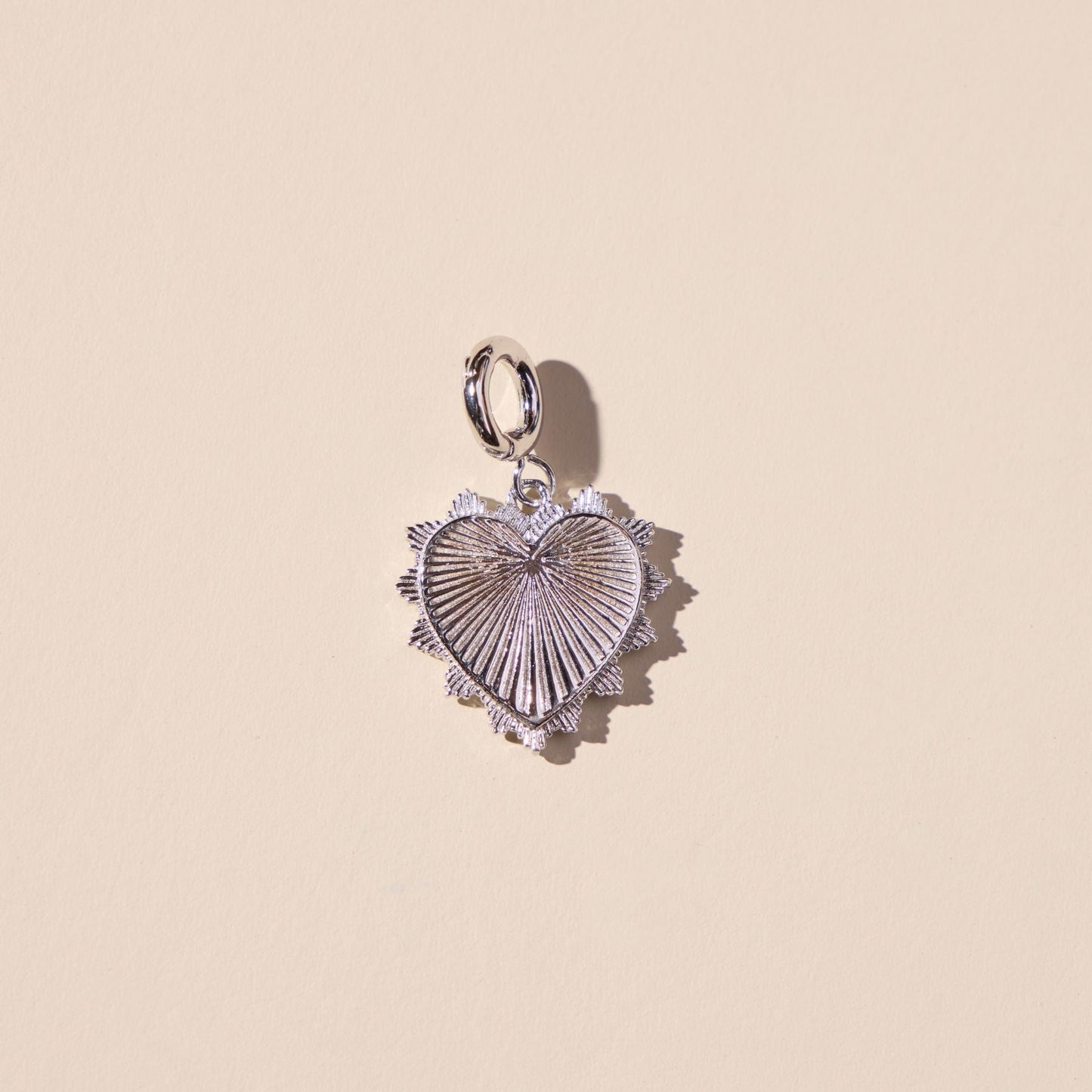 Sunburst Heart Charm