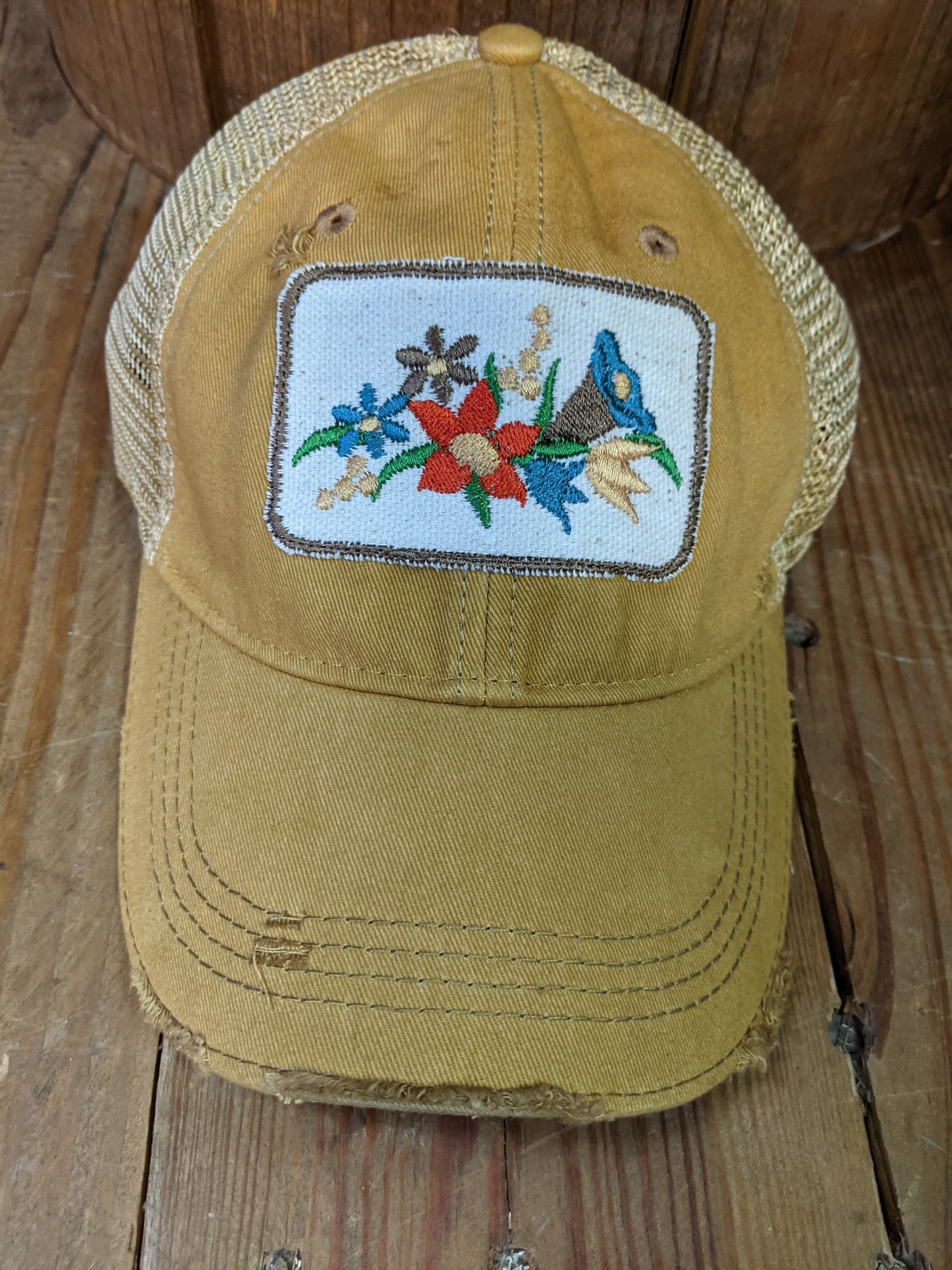 Fall Floral Hat