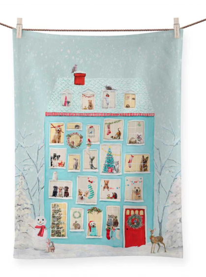 Greenbox Holiday Tea Towel