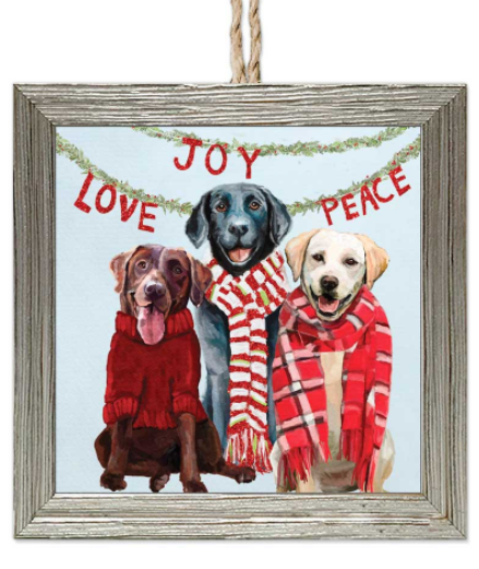 Greenbox Art Embellished Wooden Framed Ornament
