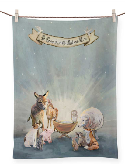 Greenbox Holiday Tea Towel