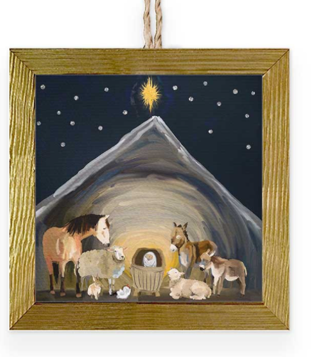 Greenbox Art Embellished Wooden Framed Ornament