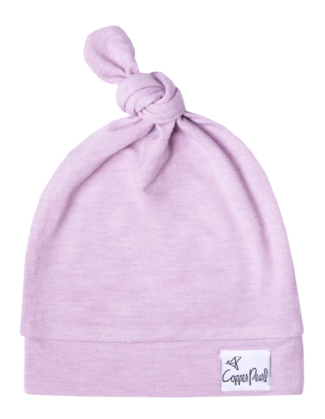 Copper Pearl Top Knot Hat