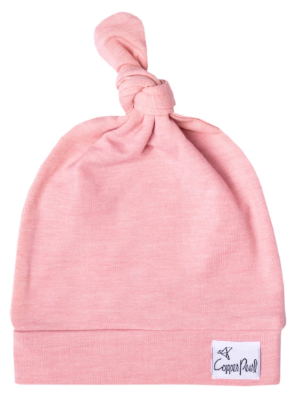 Copper Pearl Top Knot Hat