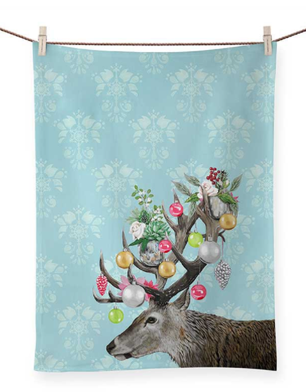 Greenbox Holiday Tea Towel