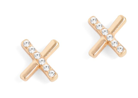Whispers Gold Criss Cross with Stones