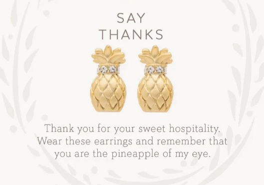 Spartina Sea La Vie Thanks/Pineapple Earrings
