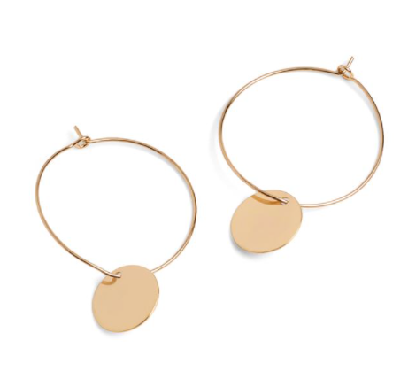 Whispers Dainty Hoop with Dangle Earrings