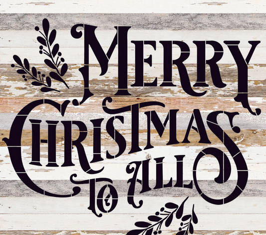 Merry Christmas To All Wood Pallet Sign