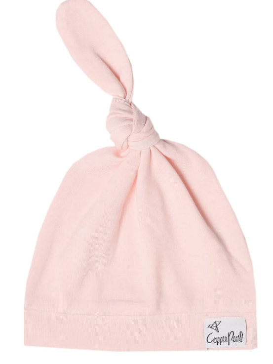 Copper Pearl Top Knot Hat