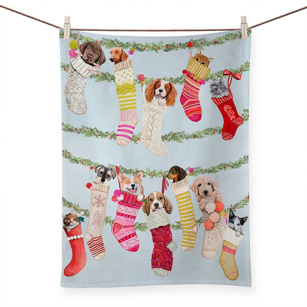 Greenbox Holiday Tea Towel
