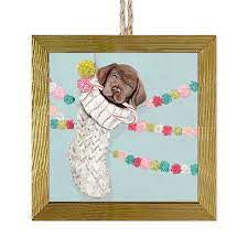 Greenbox Art Embellished Wooden Framed Ornament