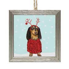 Greenbox Art Embellished Wooden Framed Ornament