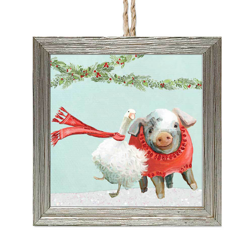 Greenbox Art Embellished Wooden Framed Ornament