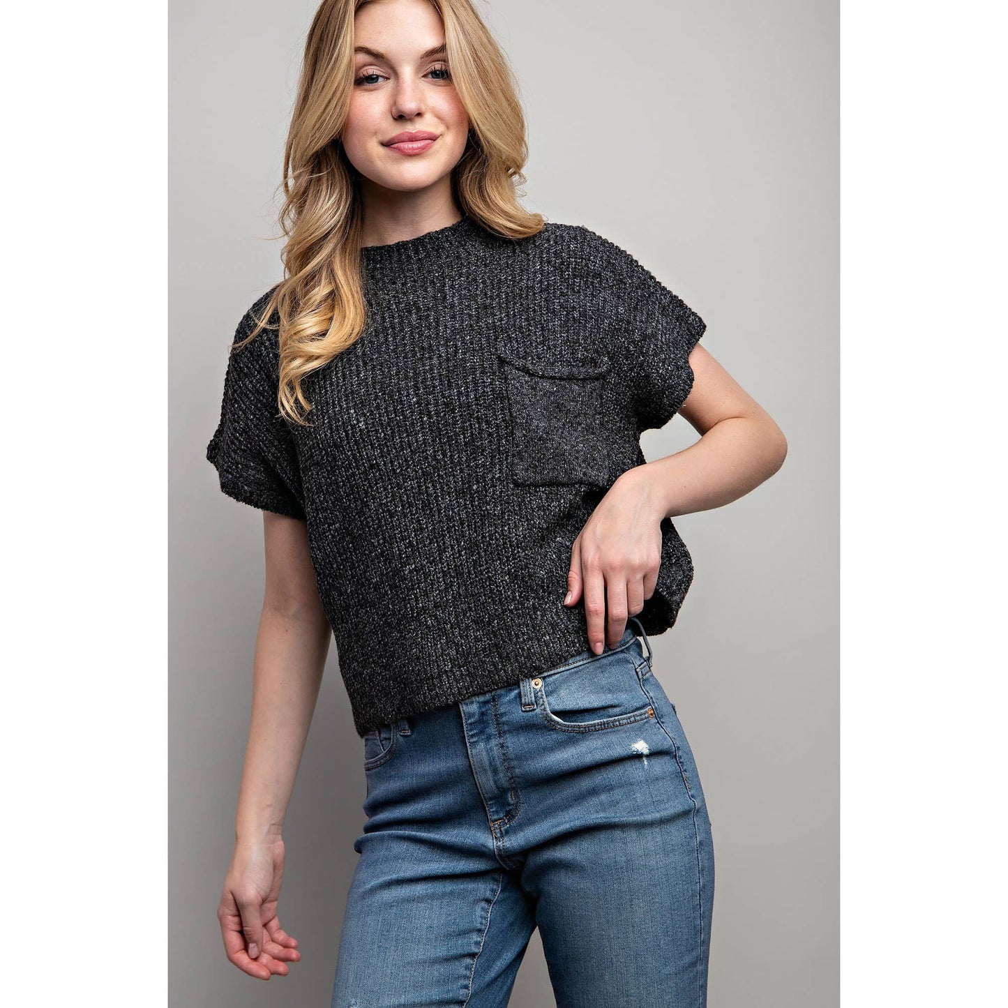 Drop Shoulder Sweater Top