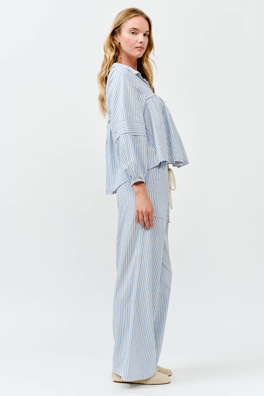Striped Wide Pants
