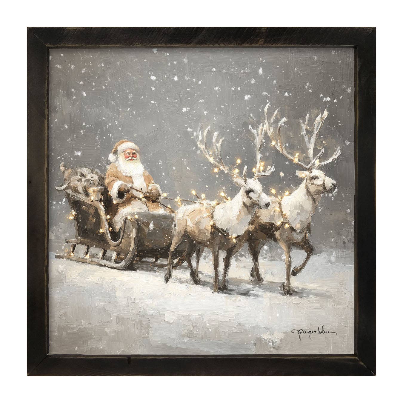 Christmas Lights on Sleigh