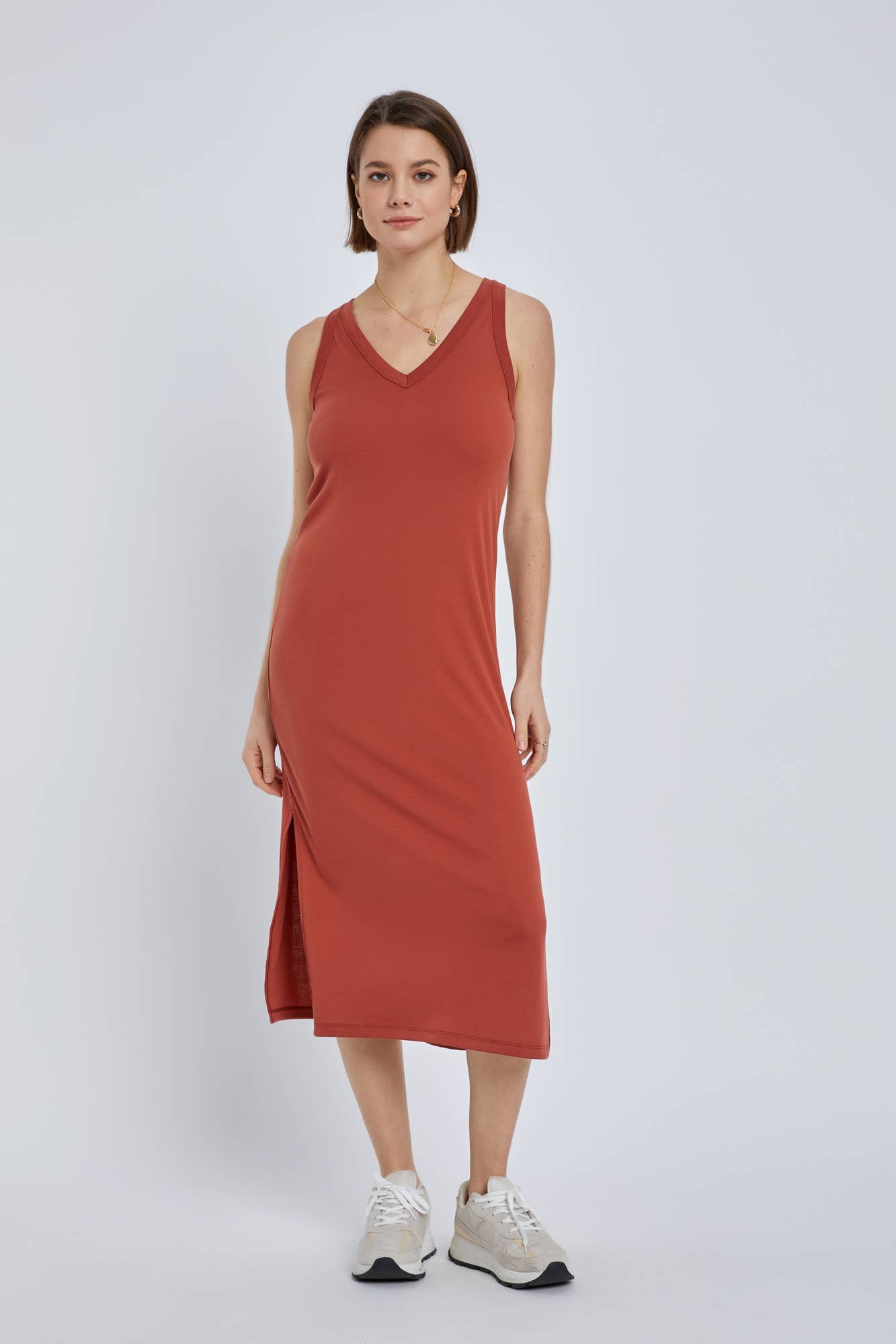 Basic V-neck Maxi Dress