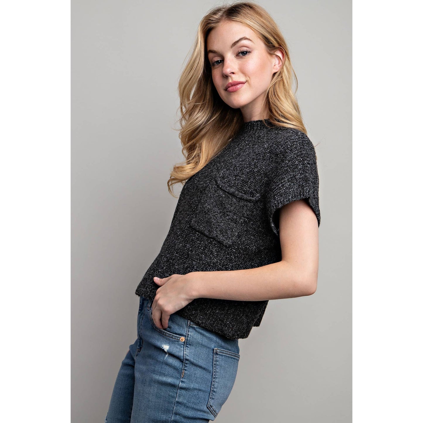 Drop Shoulder Sweater Top